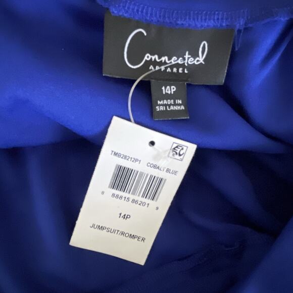 Connected Apparel NWT Blue JUMPSUIT Sz 14P - Picture 6 of 7